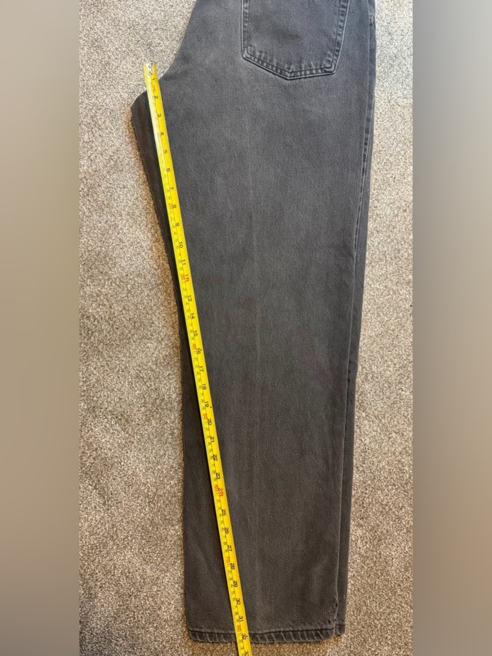Vintage Wrangler Black Jeans ๐ค 90s High Waist Straight Leg 36x32 - Picture 7 of 7